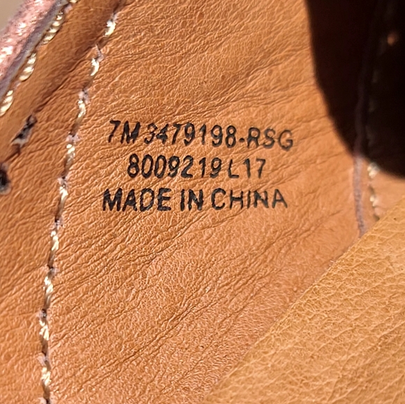 Frye Melanie dusty rose leather slides - Picture 6 of 9